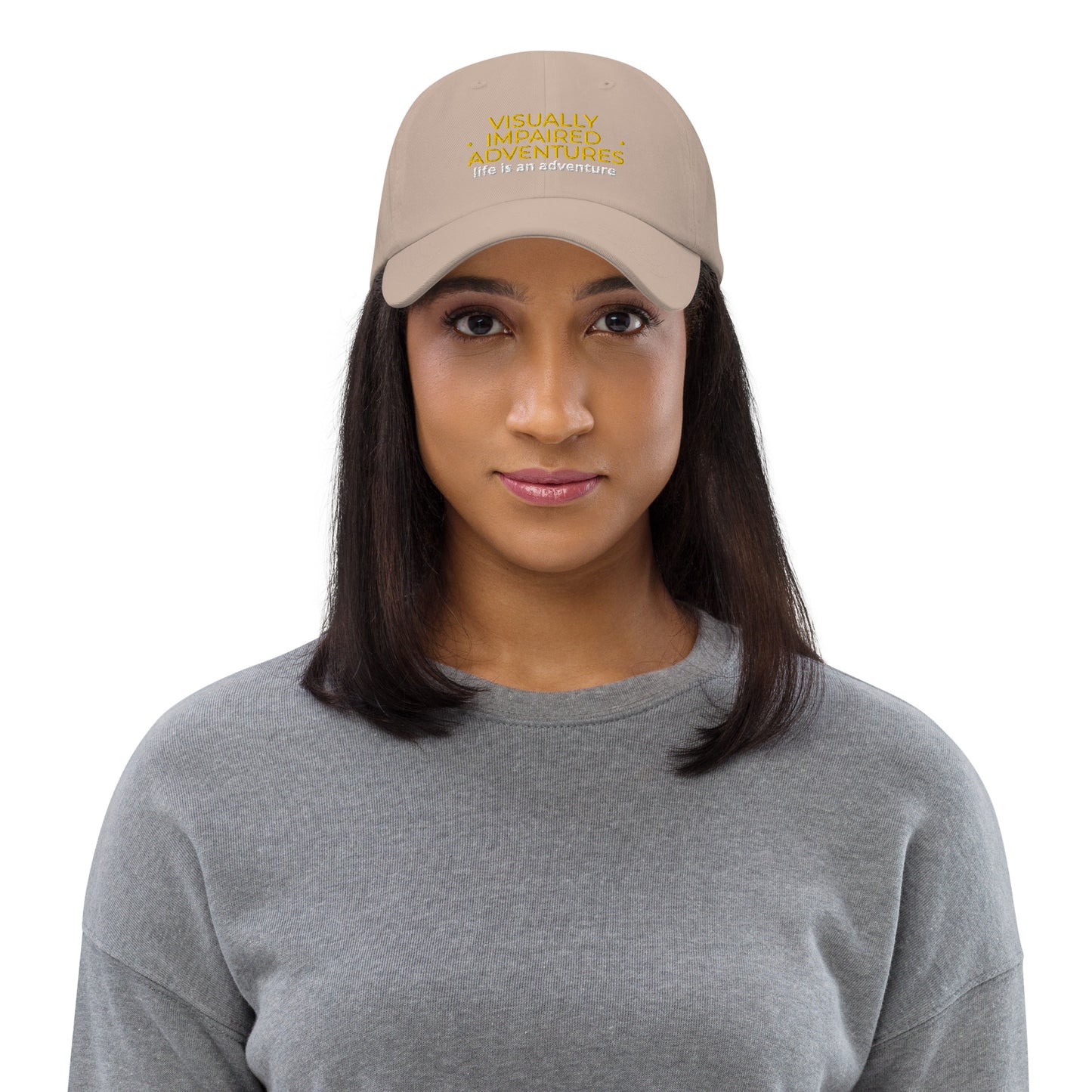 visually impaired adventures rounded cap