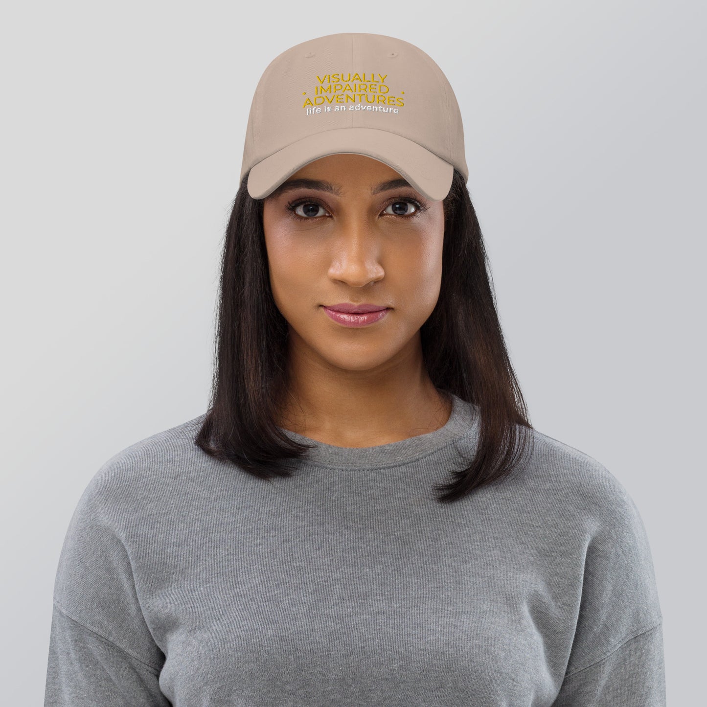 visually impaired adventures rounded cap