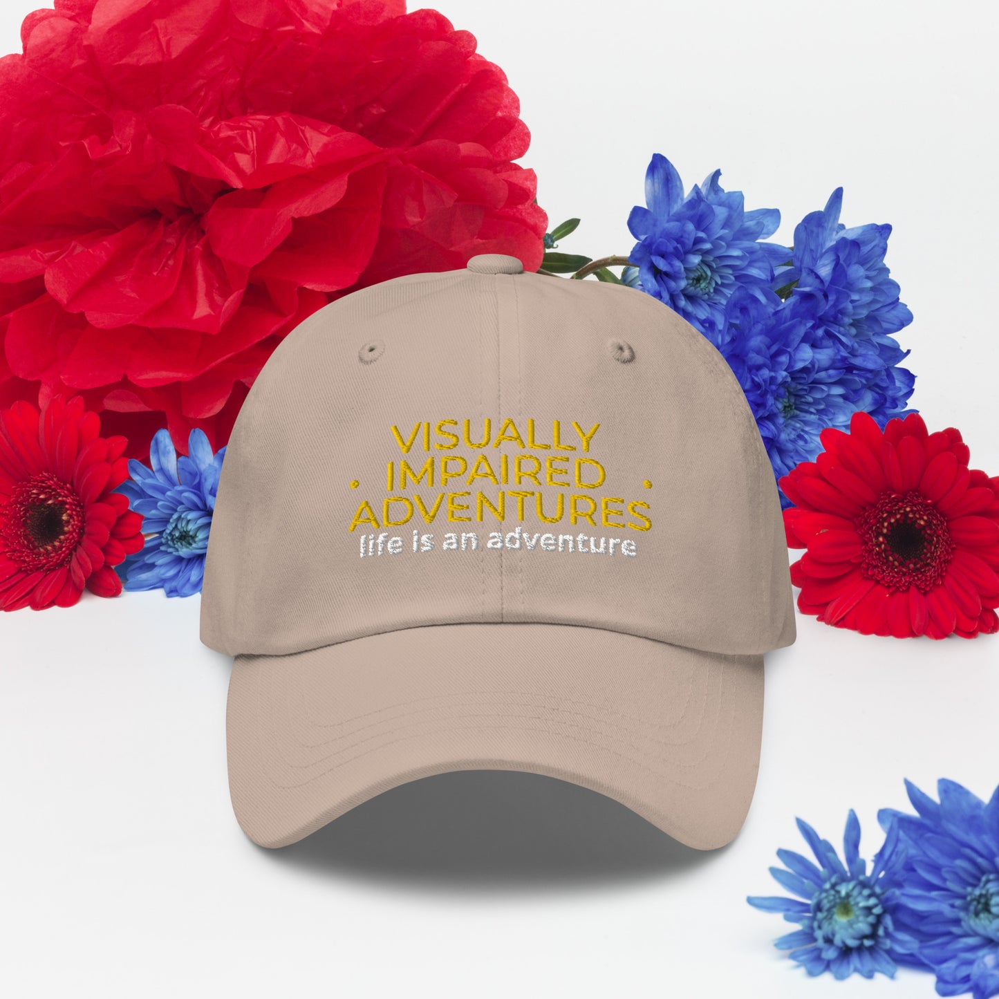 visually impaired adventures rounded cap