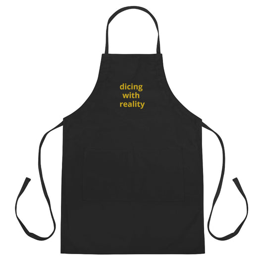 Embroidered Apron - dicing with reality