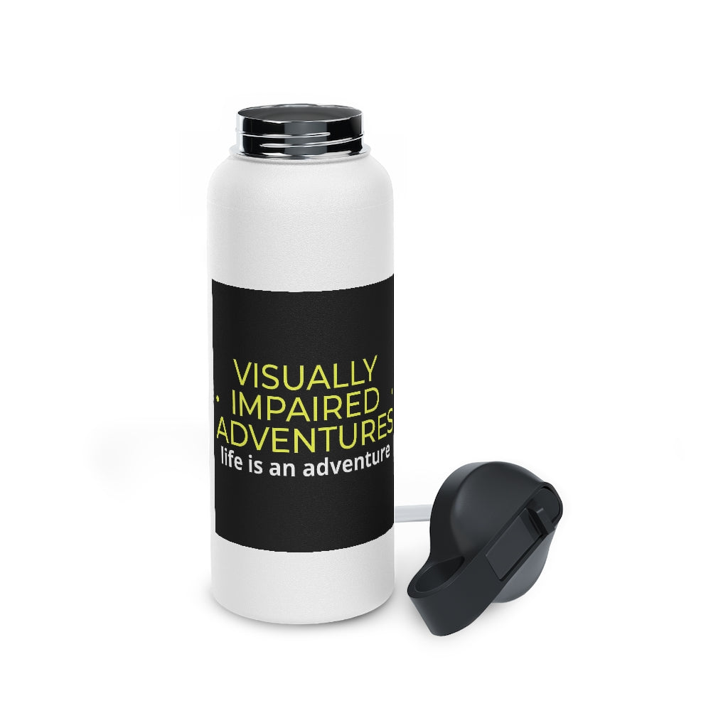 Stainless Steel Water Bottle, Standard Lid - visually impaired adventures