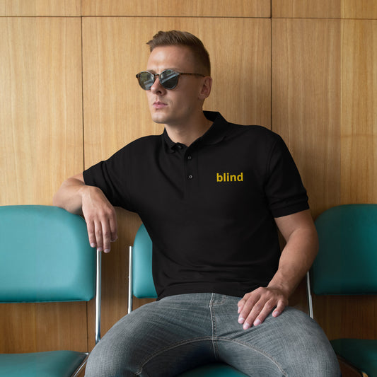 Men's Premium Polo - blind