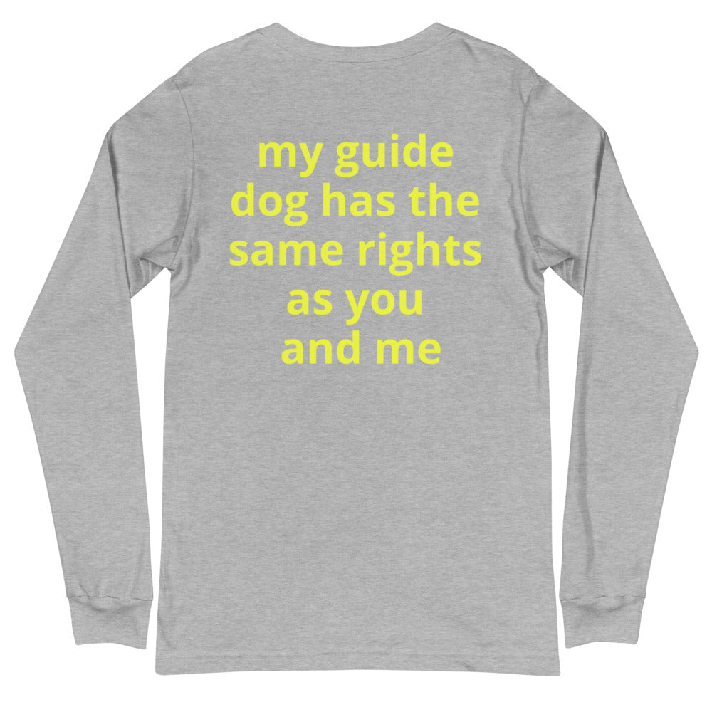 Unisex Long Sleeve Tee - guide dog