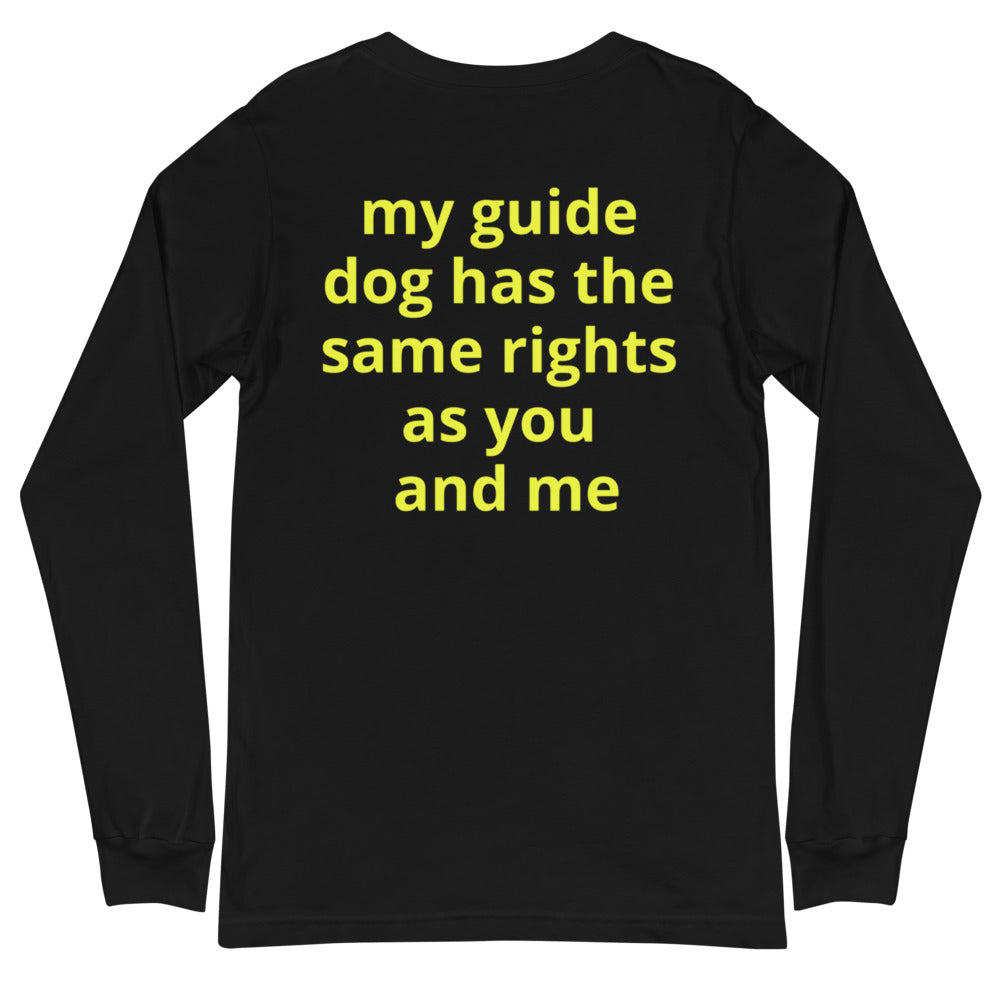 Unisex Long Sleeve Tee - guide dog