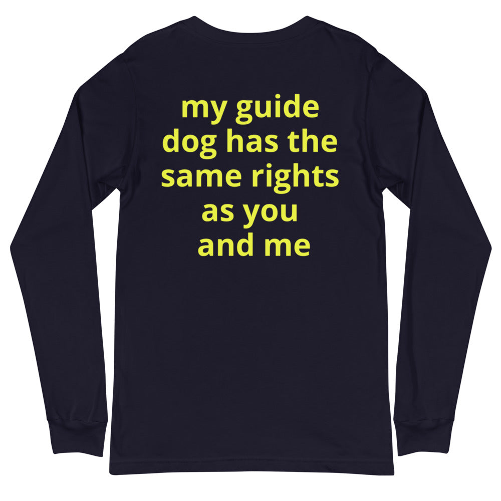 Unisex Long Sleeve Tee - guide dog