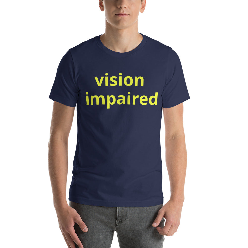 Unisex t-shirt - vision impaired