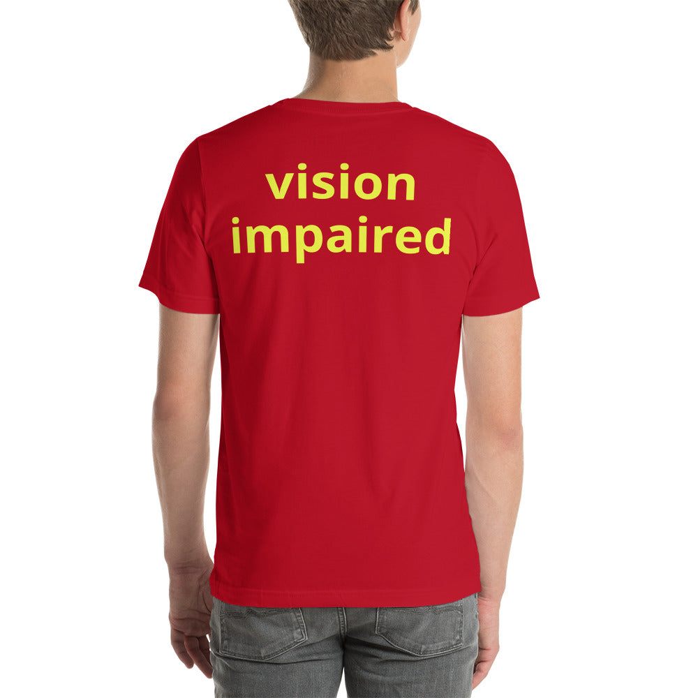 Unisex t-shirt - vision impaired